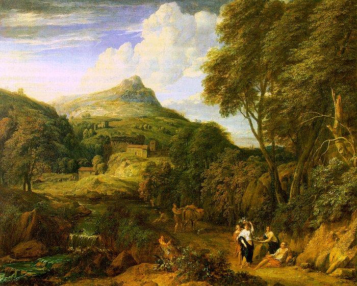 Corneille Huysmans Mountainous Landscape oil painting picture